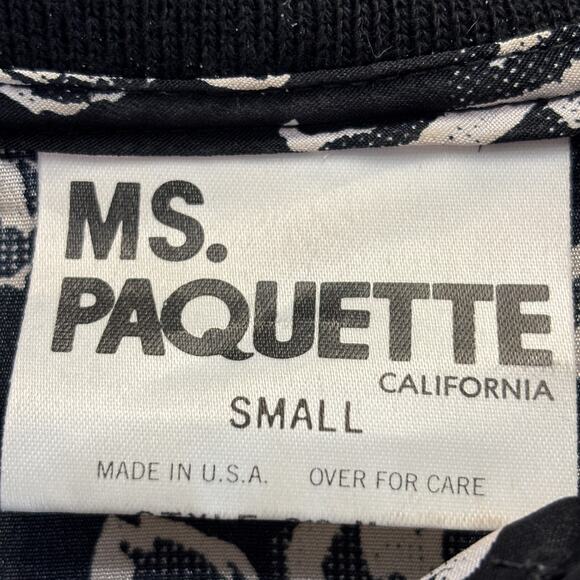 VTG Ms. Paquette Women's Floral Preppy 80s 90s Artsy Indie Top Size S Classic - Picture 4 of 9